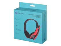 Наушники с микрофоном OKLICK HS-M150  Black-Red (шнур 2.2м) 359486 