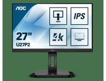 27   ЖК монитор AOC U27P2 Black с поворотом экрана (LCD, 3840x2160, HDMI, DP, USB3.2 Hub)