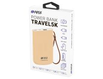 Внешний аккумулятор HIPER Power Bank TRAVEL 5K Peach  (USB 2.1А, 5000mAh, Li-Pol)