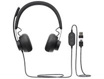 Logitech Zone Wired (гарнитура, с рег. громкости, USB-C)  981-000875 
