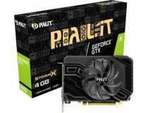 4Gb PCI-E GDDR6 Palit GTX1650 STORMX 4G  (RTL) DVI+HDMI+DP GeForce GTX1650 