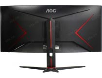 34   ЖК монитор AOC CU34G2/BK Black&Red (Curved LCD, 3440x1440, HDMI, DP, USB3.0 Hub)