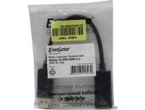 Exegate EX-DPM-HDMIF-0.15 Кабель-переходник DisplayPort (M) - HDMI (F) 0.15м EX284921RUS 