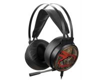 Наушники с микрофоном Bloody G650S Black (шнур 2м, USB, с регулятором громкости)