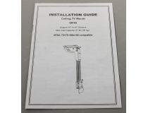 ONKRON CR1S  Кронштейн потолочный (VESA75/100, 30кг)