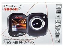 Sho-Me FHD-425 (1920х1080,140°,LCD2.0 , G-Sens, microSDXC, мик, Li-Ion)