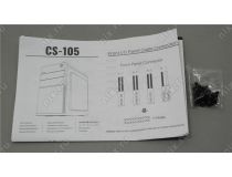 Minitower Aerocool CS-105 Blue MicroATX без БП, с окном
