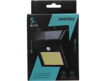Smartbuy SBF-21-MS  Настенный светильник (датчик движения,влагозащита,солн.батарея,Li-Ion)