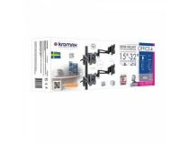 Kromax OFFICE-4 Black Настольный кронштейн для 4 мониторов (VESA75-100, 15-32 , 4x8кг)