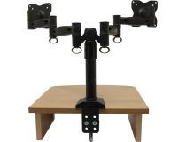 Kromax OFFICE-3 Grey Titan настольный кронштейн для 2-х мониторов (VESA75/100, 15-32 , 12кг)