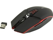 JETACCESS Optical Mouse OM-U58G Black-Red  (RTL) USB 6btn+Roll, беспроводная