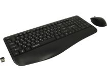 QUMO Space K57/M75 Black (Кл-ра USB, FM+Мышь 3кн,Roll, FM) 30704 