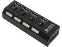 Smartbuy SBHA-7304-B 4-port USB3.0 Hub с выключателями