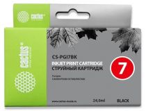 Картридж струйный Cactus CS-PGI7BK черный (24мл) для Canon Pixma MX7600/iX7000