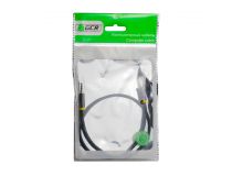 Greenconnect GCR-AVC8114-1.0m Кабель 1.0m jack 3,5mm/jack 3,5mm,нейлон,черный,желтая окантовка,ультрагибкий,28 AWG,M/M