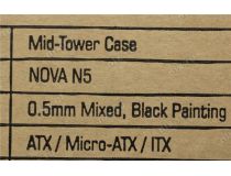Miditower GameMax Nova N5  ATX без БП