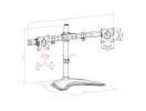 ArmMedia LCD-T52 Black настольный кронштейн для 2-х мониторов (VESA75/100, 2x10кг)