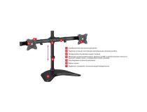 ArmMedia LCD-T52 Black настольный кронштейн для 2-х мониторов (VESA75/100, 2x10кг)