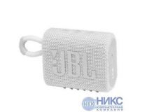 Колонка JBL GO3 White (4.2W, Bluetooth 5.1, Li-Ion)  JBLGO3WHT 