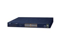 PLANET GS-4210-16P2S IPv6/IPv4, 16-Port Managed 802.3at POE+ Gigabit Ethernet Switch + 2-Port 100/1000X SFP (220W)