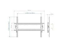 Kromax STAR PRO-112 Black наклонный кронштейн (VESA200-1000x700, 55-100 , 103кг)