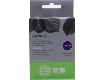 Cactus CS-TZE111 лента для печати этикеток (ширина 6мм, 8м, Black on Clear) для Brother