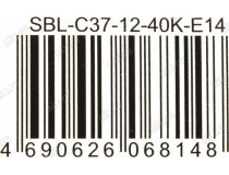 Smartbuy SBL-C37-12-40K-E14 (E14, 960 люмен, 4000К, 12Вт, 220-240В)