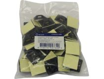 5bites CTM2525-50BK Самокл. площадка для крепления стяжек, 25х25 мм, чёрная, уп-ка 50 шт