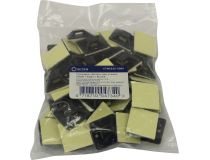 5bites CTM2525-50BK Самокл. площадка для крепления стяжек, 25х25 мм, чёрная, уп-ка 50 шт