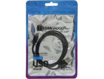 Mediagadget MGMCU12PBK  Кабель USB AM-- micro-B 1м
