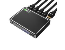 Greenconnect GL-vA08 Разветвитель HDMI 2.0, 1x4 Greenline, 4K 60Hz , 1080p 120Hz 4:4:4, USB Charge