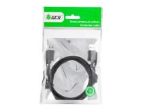 Greenconnect GCR-UM2M-BB2S-3.0m Кабель 3.0m USB 2.0, AM/AM, черный, 28/28 AWG, экран, армированный, морозостойкий