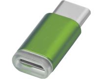 Greenconnect GCR-UC3U2MF-Green Переходник USB Type C на micro USB 2.0, M/F, зелёный