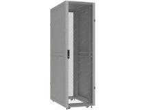 NT BUSINESS.SERV 51-610.PP12.SD40.RF10.L1 G Шкаф 51U 600х1000, двери перф: пер. один., зад. расп., крыша с ввод., сер.