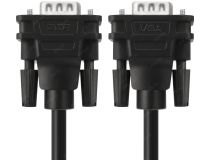 Greenconnect GCR-51862 Кабель SVGA 5.0m чёрный, ферритовые кольца, OD8.0mm. 15M , 15M Premium, 28/28 AWG, двойной экран