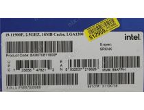 CPU Intel Core i9-11900F BOX 2.5 GHz/8core/4+16Mb/65W/8 GT/s LGA1200