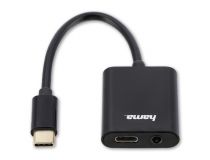 Hama 135748  Кабель-адаптер USB-CM -- USB-CF+Jack3.5-F