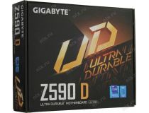 GIGABYTE Z590 D (RTL) LGA1200 Z590 3xPCI-E DP GbLAN SATA RAID ATX 4DDR4