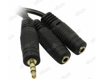 Smartbuy A214  Разветвитель Jack3.5-M -- 2xJack3.5-F
