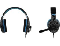 Наушники с микрофоном OKLICK HS-L400G  Black-Blue (шнур 1.8м) 359480 