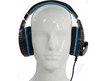 Наушники с микрофоном OKLICK HS-L400G  Black-Blue (шнур 1.8м) 359480 