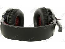 Наушники с микрофоном OKLICK HS-L320G Black-Red  (шнур 1.9м)  359482 
