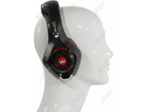 Наушники с микрофоном CROWN Micro CMGH-101T Black&Red (шнур 2.1м, с регулятором громкости)