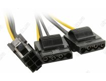 Переходник-разветвитель питания для вентиляторов 6pin- 2 big, 20 см