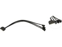 Переходник-разветвитель питания для вентиляторов 1SATA- 3x4pin, 0.2-0.3 м