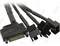 Переходник-разветвитель питания для вентиляторов 1SATA- 3x4pin, 0.2-0.3 м
