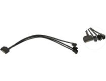 Переходник-разветвитель питания для вентиляторов 1SATA- 3x4pin, 0.2-0.3 м