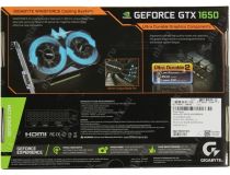 4Gb PCI-E GDDR6 GIGABYTE GV-N1656WF2-4GD (RTL) DVI+HDMI+DP  GeForce GTX1650 