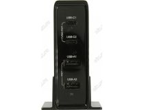 Hama 200011 Зарядное устройство USB (Вх. AC100-240V,Вых. DC5/9/12/15/20V, 65W, 2xUSB/2xUSB-C)