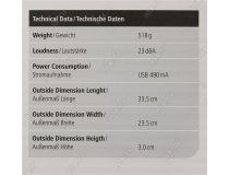 Hama 53067 NoteBook Cooler (23дБ, USB питание)